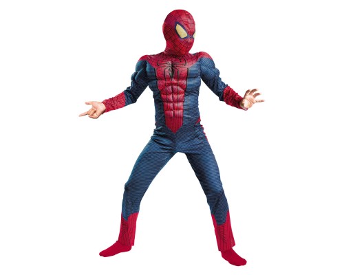 Классический детский костюм Человека-паука с мускулами